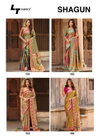 Shagun By LT Weaving Satin Embroidery Saree Wholesale Clothing Suppliers In India